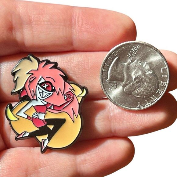 Hazbin Hotel Cherry Bomb Enamel Pin - Picture 4 of 8